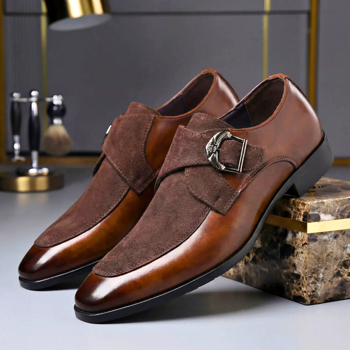 Brooklyn Leather Monk Strap Shoes