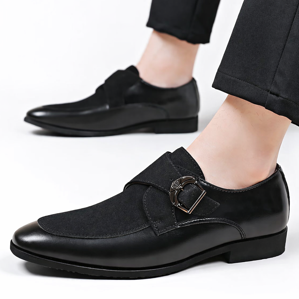 Brooklyn Leather Monk Strap Shoes