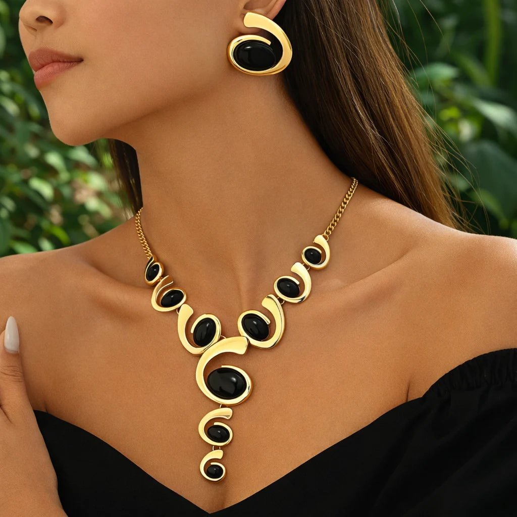 Old Money Necklace and Earrings Set