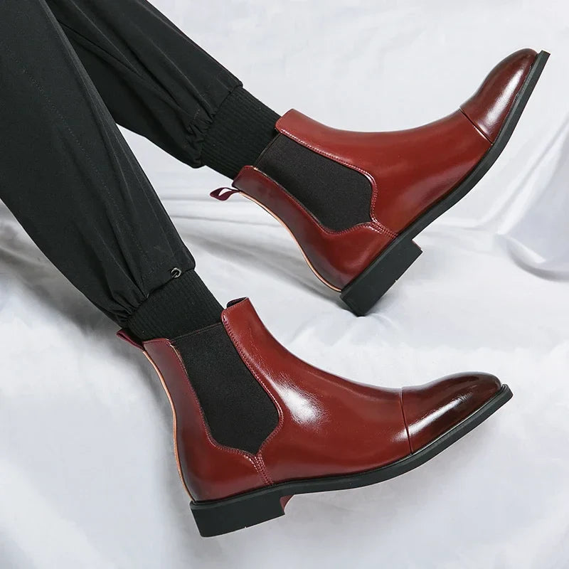 Crevette Chelsea Leather Boots