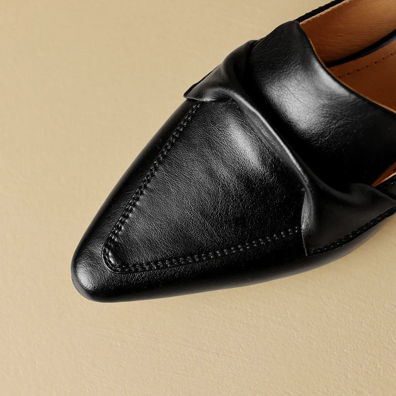 Mersia Genuine Leather Mules