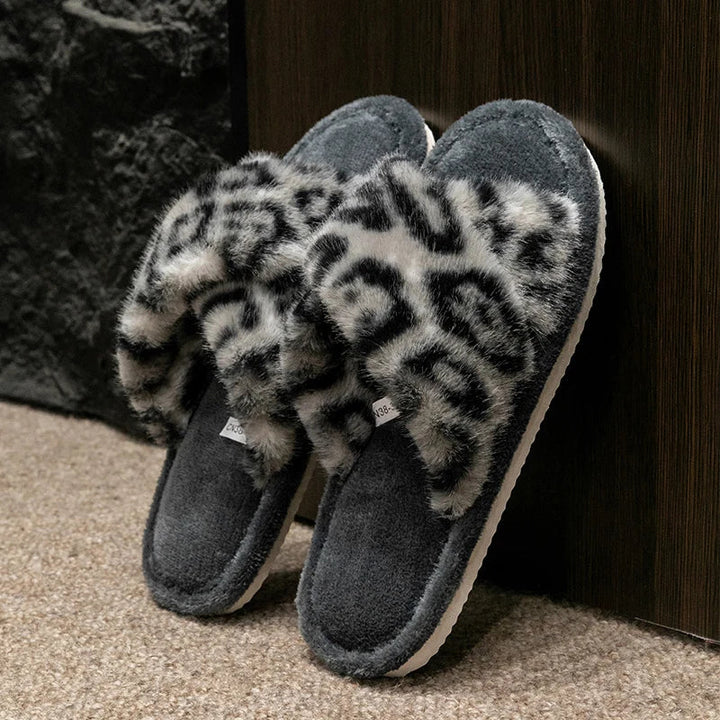 Leopard Cushion Slides