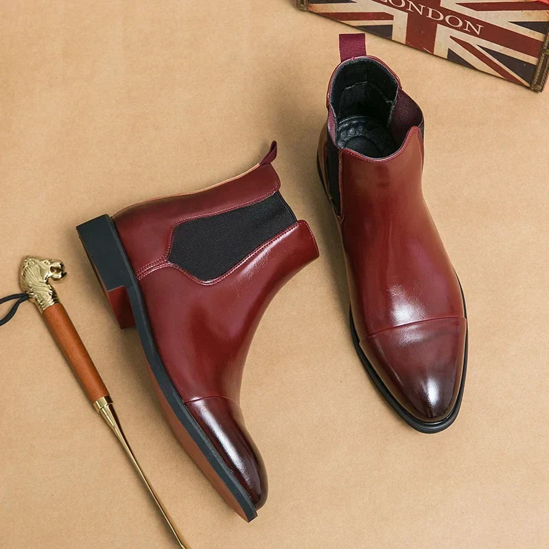 Crevette Chelsea Leather Boots