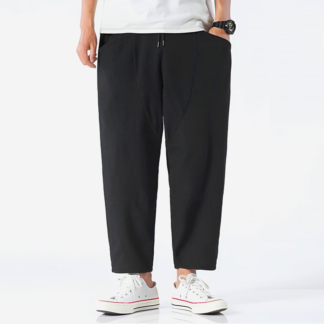 Urban Ease Cropped Cotton Pants