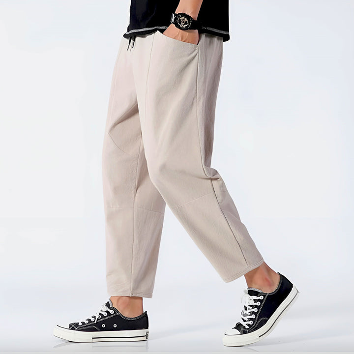 Urban Ease Cropped Cotton Pants