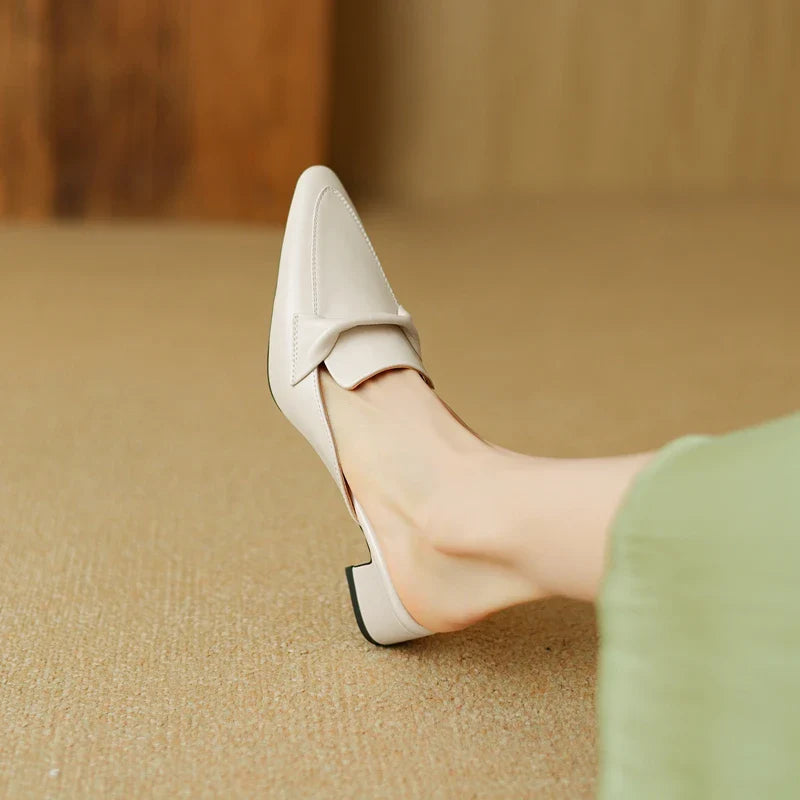 Mersia Genuine Leather Mules