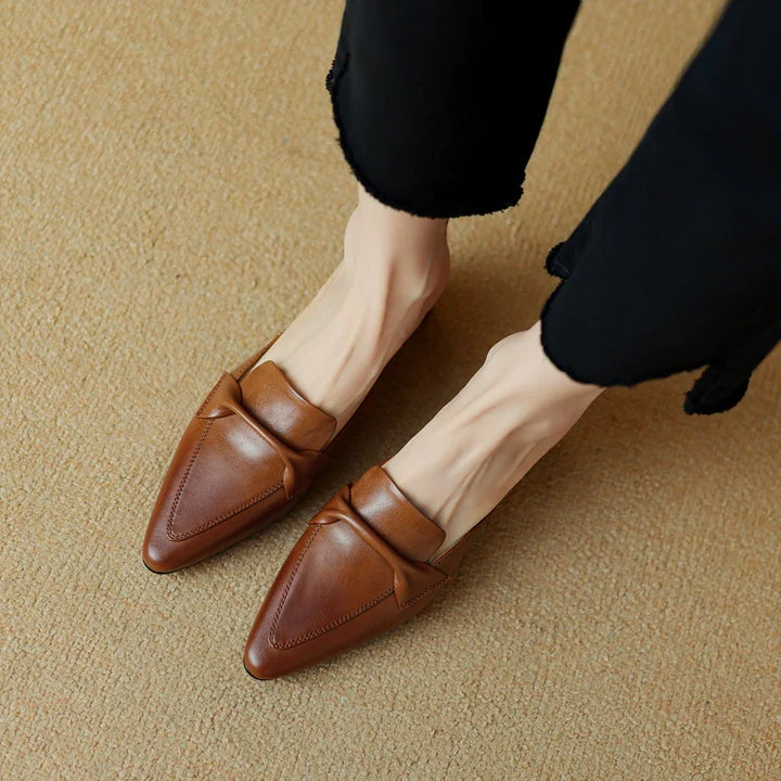 Mersia Genuine Leather Mules