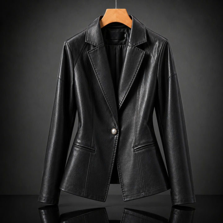 Rivera Lambskin Leather Blazer