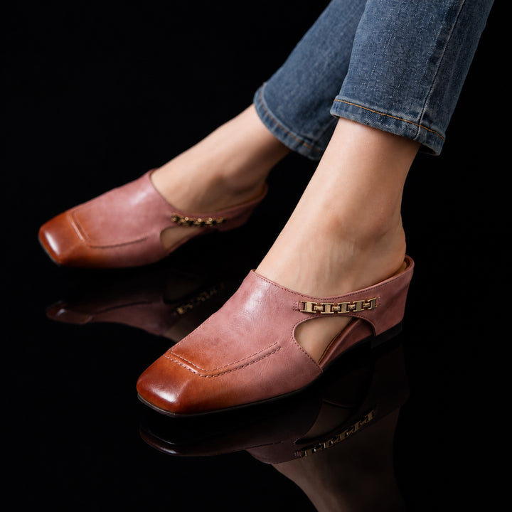 Celeste Leather Mules
