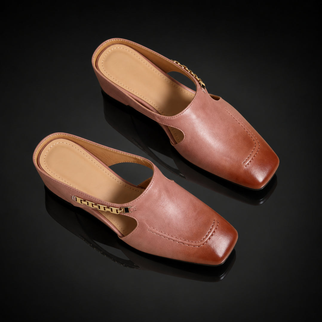 Celeste Leather Mules