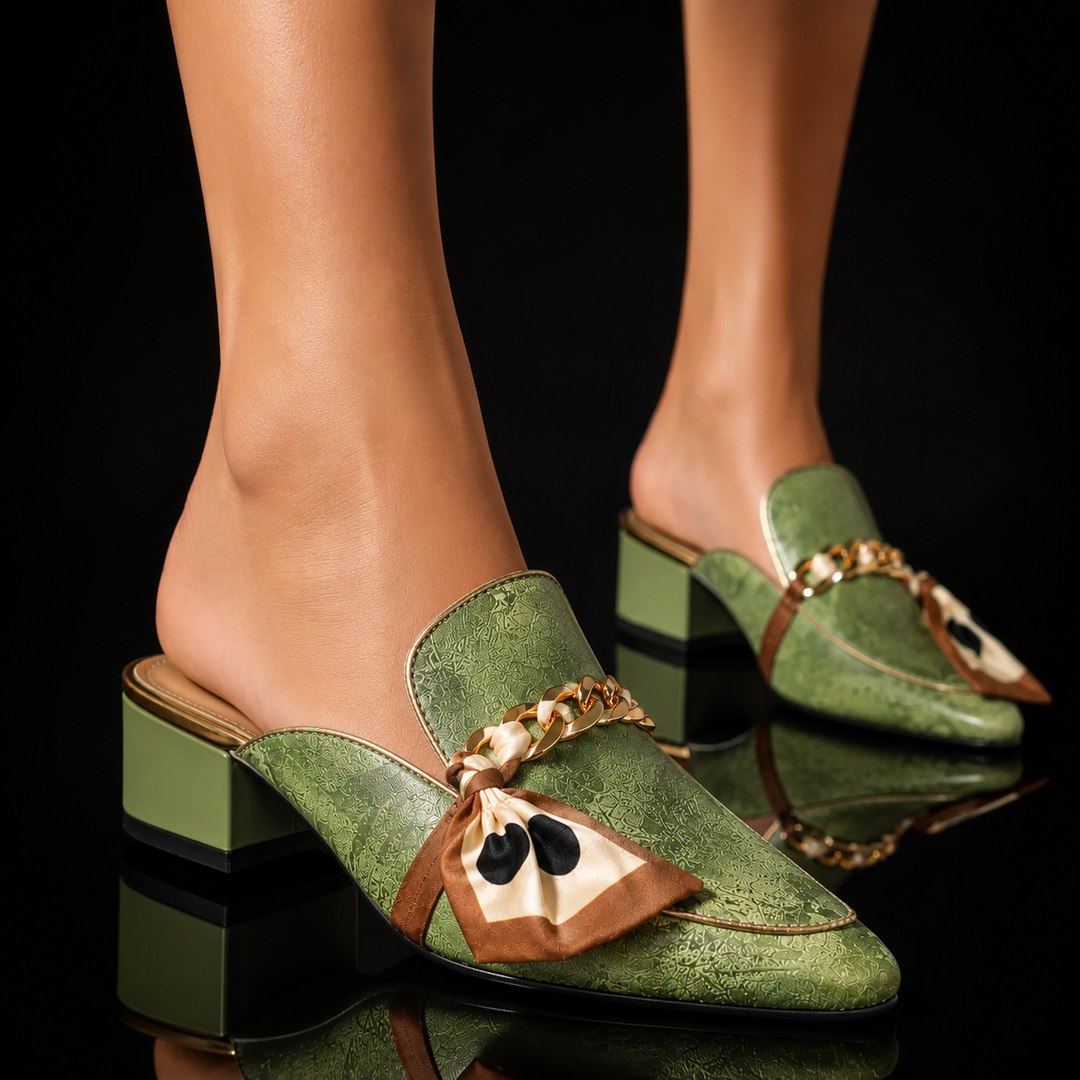 Katrina Genuine Leather Heels