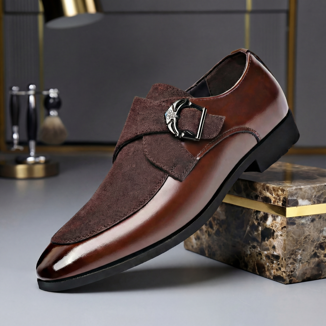 Brooklyn Leather Monk Strap Shoes