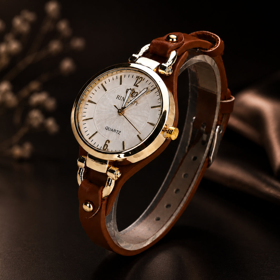 Amelia Leather Watch