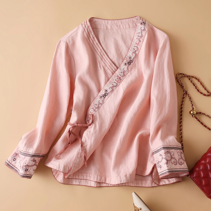 Sofia Linen Blouse