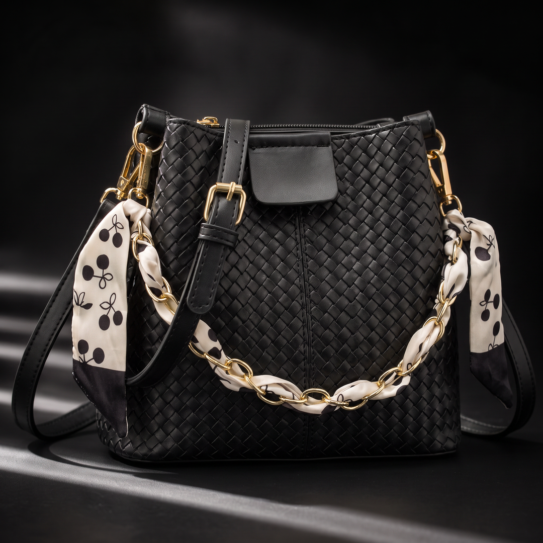 Camille Woven Crossbody Bag