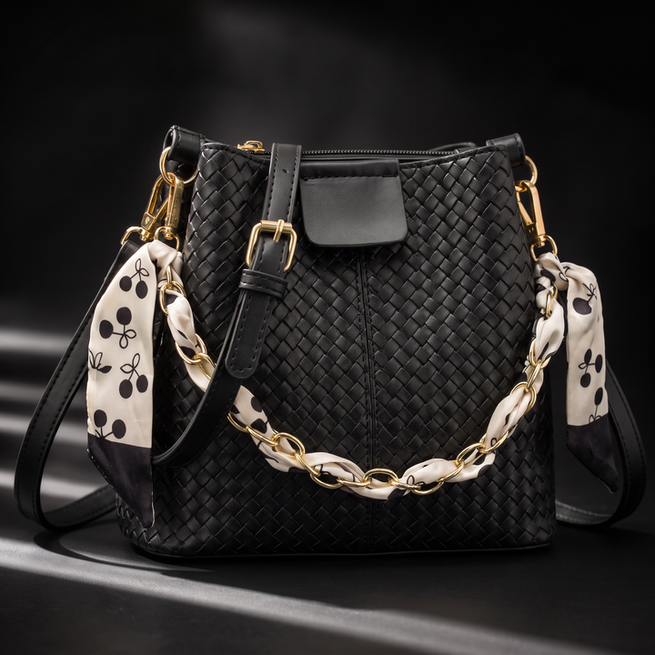 Camille Woven Crossbody Bag