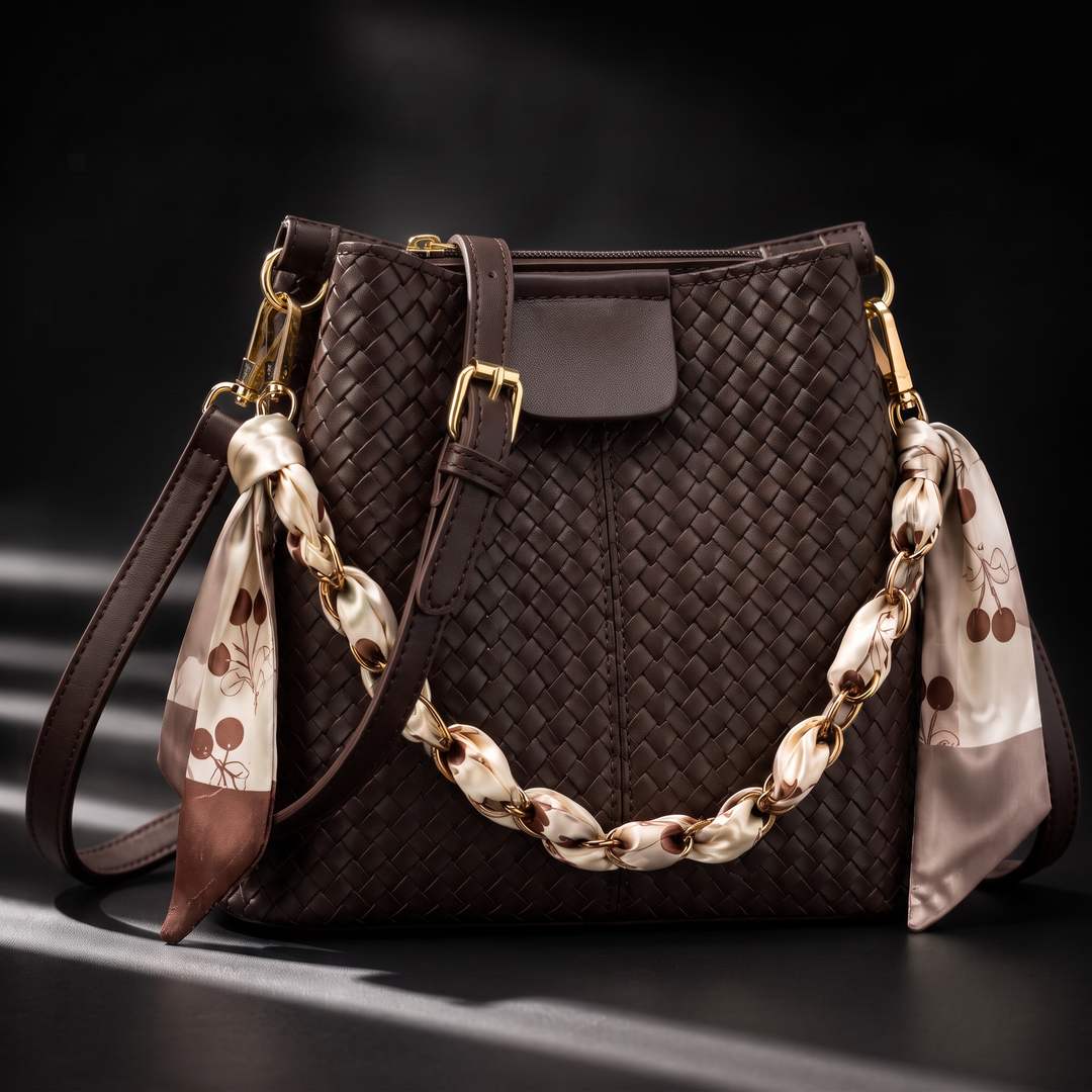 Camille Woven Crossbody Bag