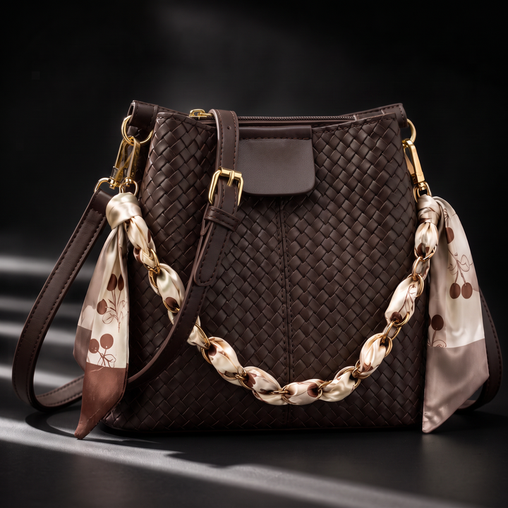 Camille Woven Crossbody Bag