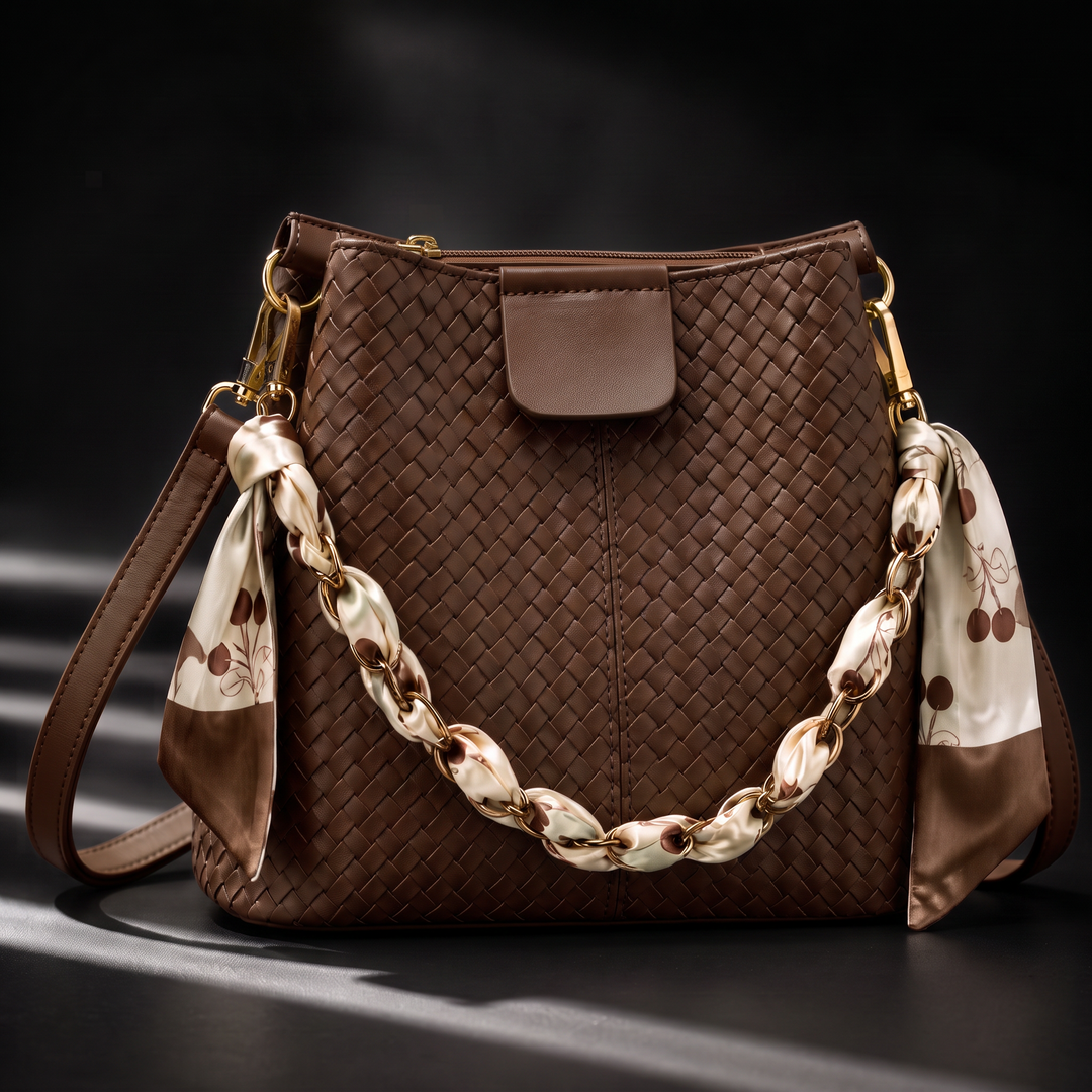 Camille Woven Crossbody Bag